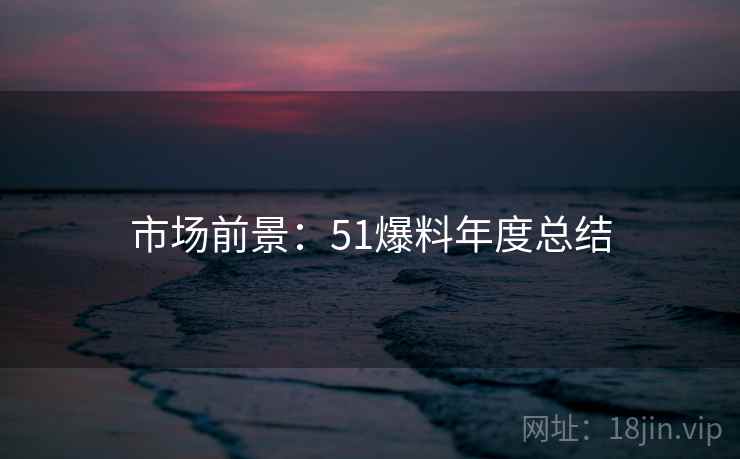 市场前景：51爆料年度总结