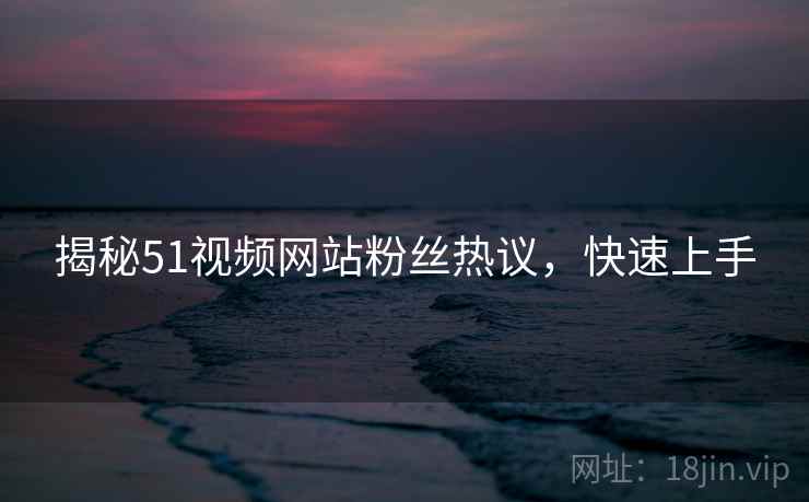 揭秘51视频网站粉丝热议，快速上手